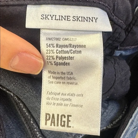 Paige Skyline Skinny Gabrielle Jeans, size 25 - Picture 4 of 10